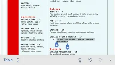 Capture d'écran de Microsoft Word 4