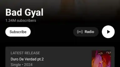 Capture d'écran de YouTube Music (Android TV) 1