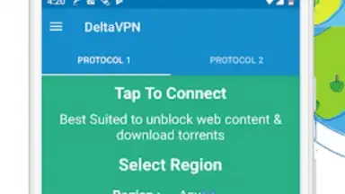 Capture d'écran de Delta VPN 5