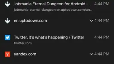 Capture d'écran de Yandex Browser 8