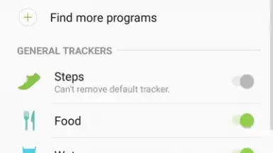 Capture d'écran de Samsung Health (Android Wear) 8