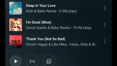 Capture d'écran de YouTube Music 9