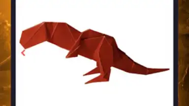 Capture d'écran de Origami dinosaurs paper shapes 19