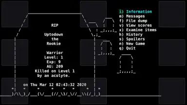 Capture d'écran de Angband (Angdroid) 2